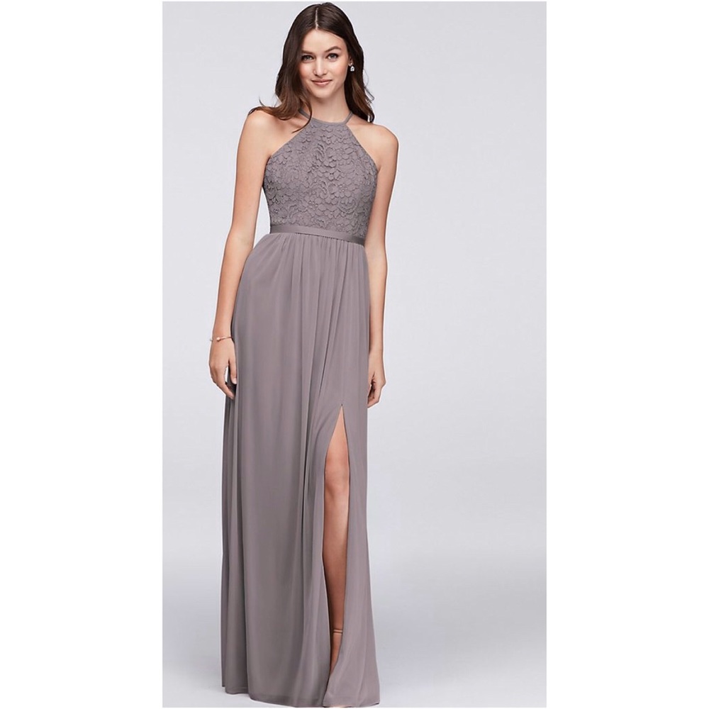 SIZE 2 DAVIDS BRIDAL OPEN BACK DRESS